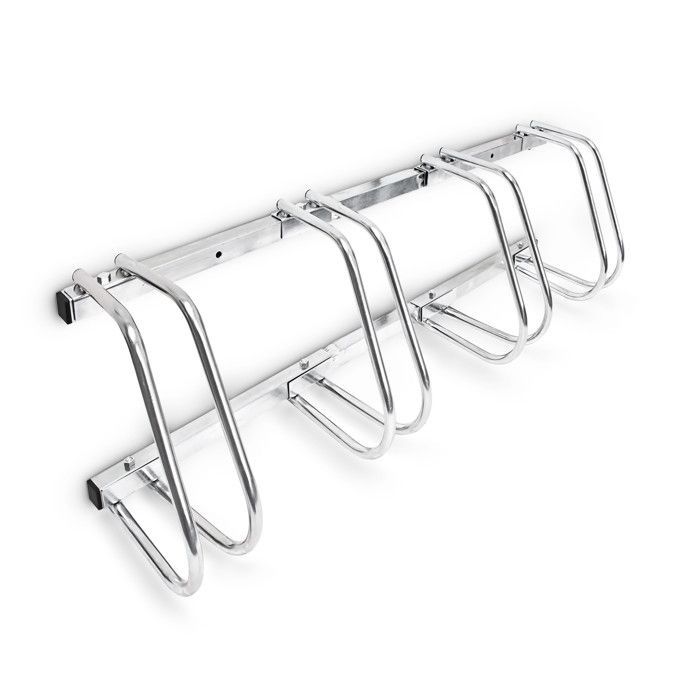 Bike rack - RELAXDAYS - 4 bikes - Hitch-mounted - Steel - Silver