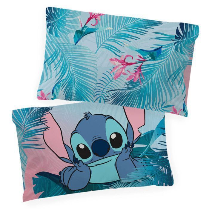 Parure de Courette Disney Lilo & Stitch à fleurs lit deaux personnes