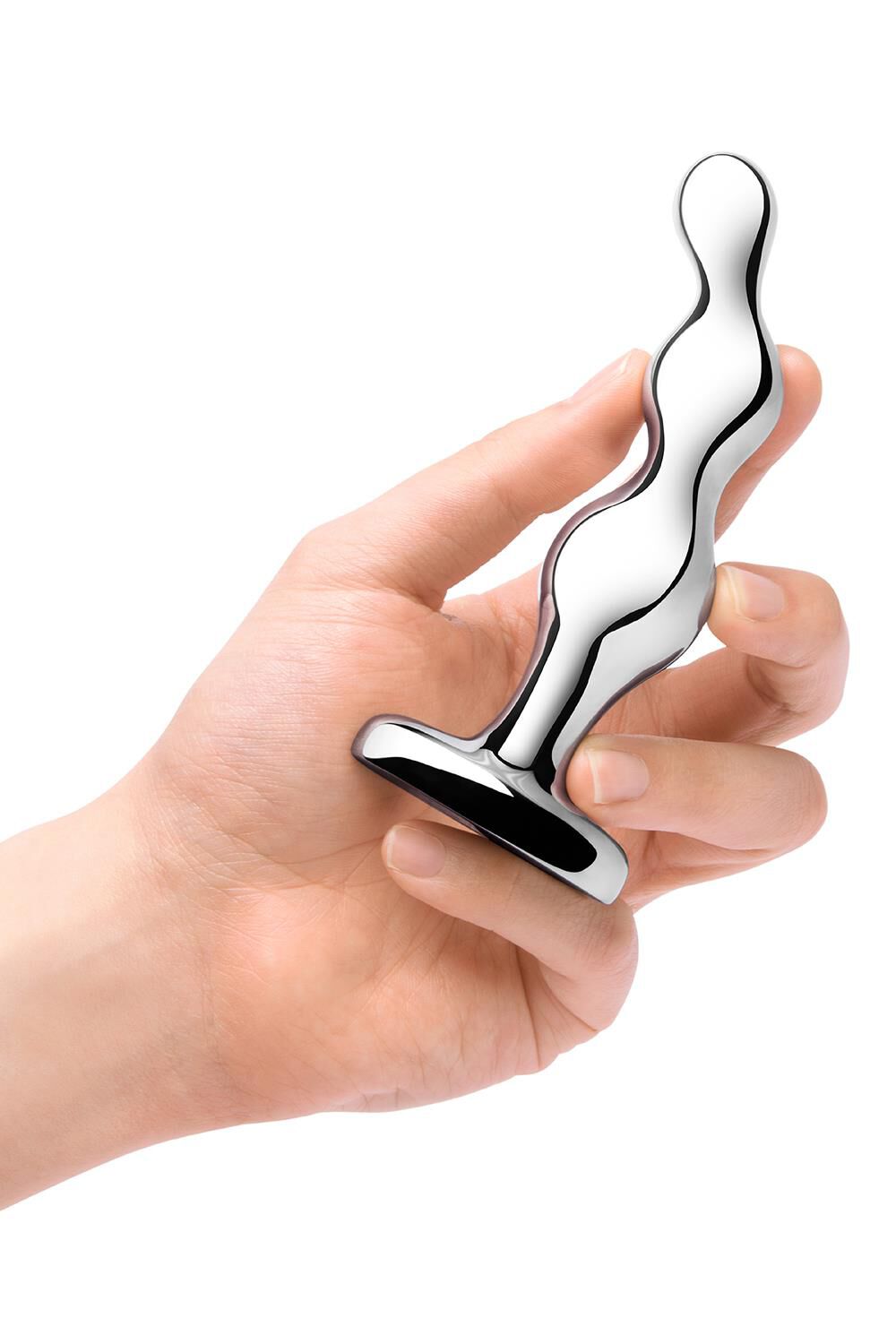 B-Vibe Analpärlor i rostfritt stål, silver