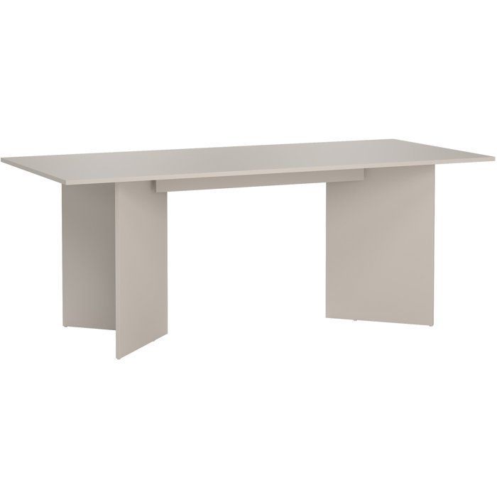 Mesa de comedor FAMILY – Forma rectangular – Acabado en color beige cachemir – Capacidad para 6 personas – 200 x 90 x 76 cm