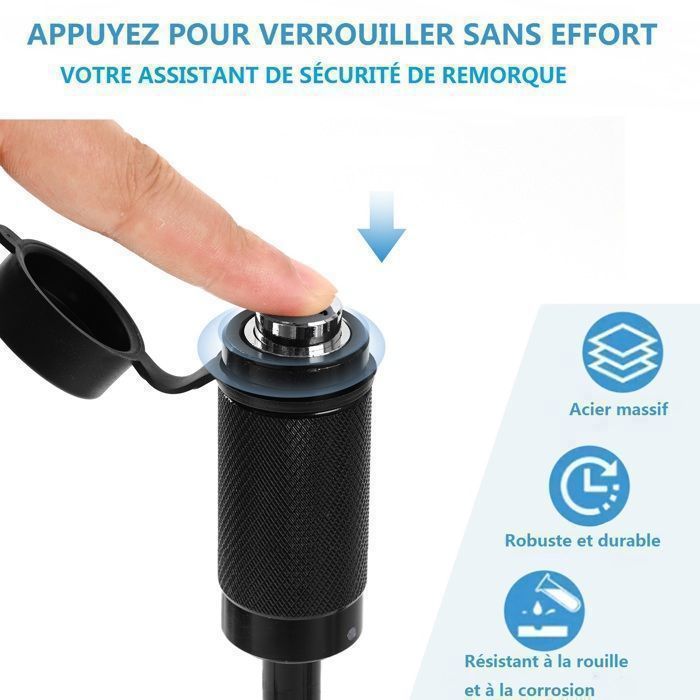 Candado de seguridad para enganche de remolque de 1/4