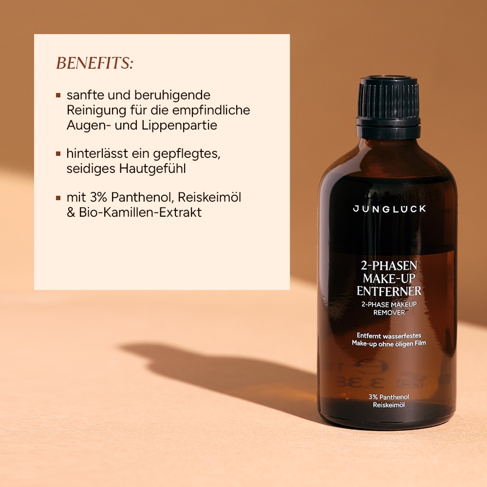 „Juniglück“ 2 fazių makiažo valiklis – 100 ml