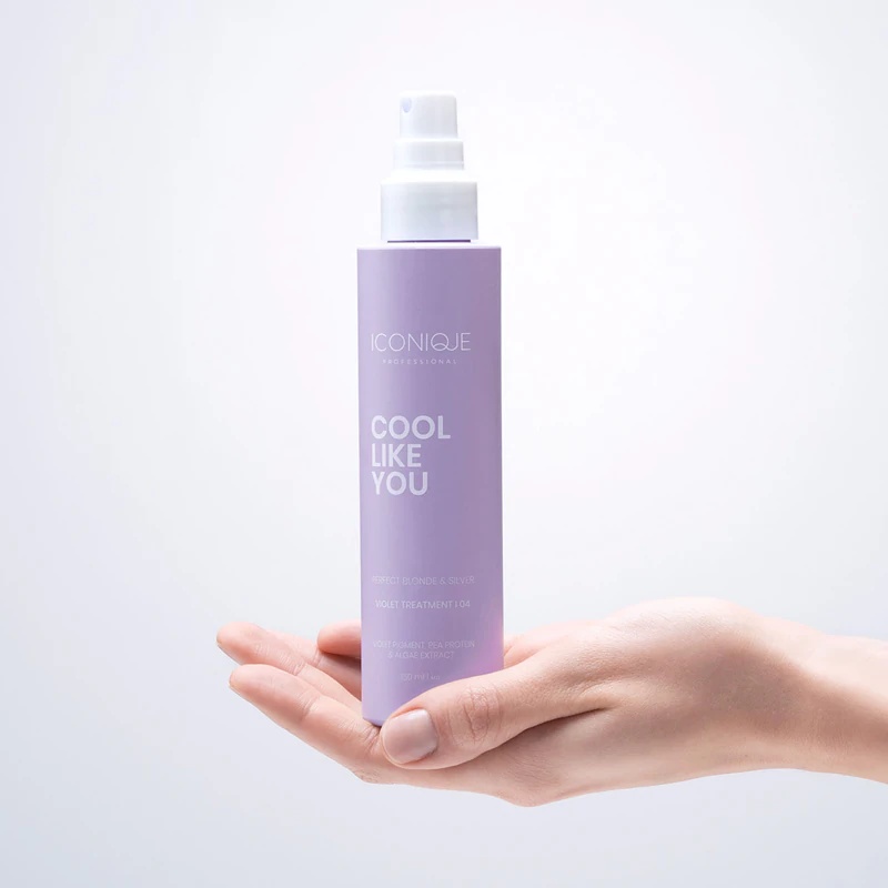 ICONIQUE Professional COOL LIKE YOU Perfect Blonde & Silver Violet nega brez izpiranja, ki nevtralizira rumene tone