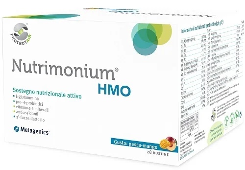 METAGENICS Metagenics Nutrimonium HMO uztura bagātinātājs zarnu florai 28 paciņas zarnu līdzsvaram
