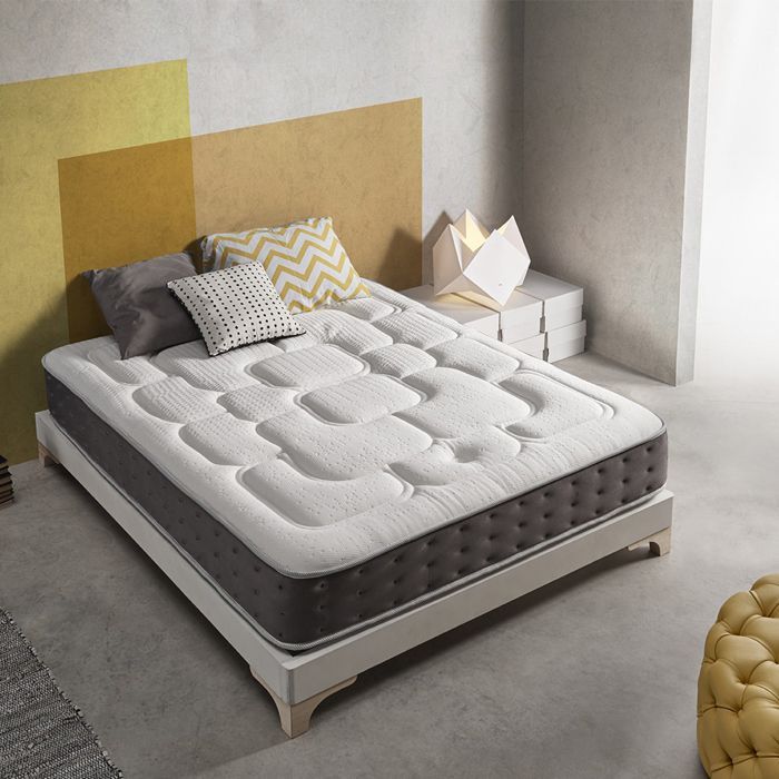 SIMPUR RELAX | 25 cm Thick Royal Top Visco-Graphene Mattress | 140x190 cm | High Thermal Conductivity