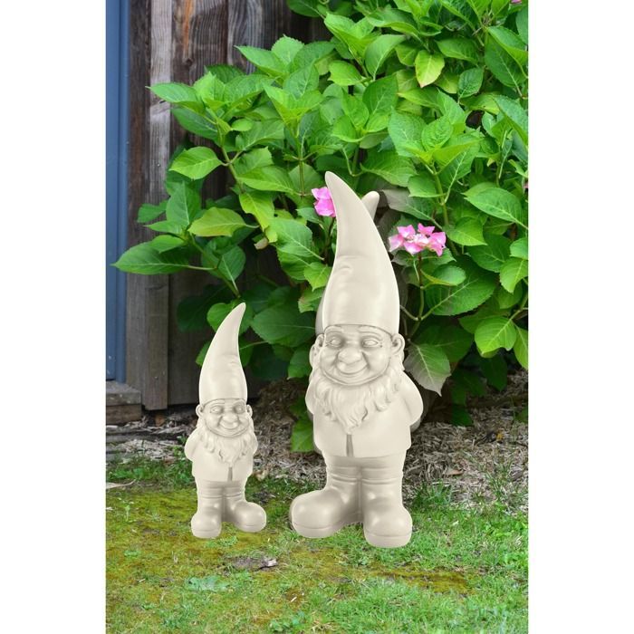 Resin garden gnome 60cm - ecru - Orium