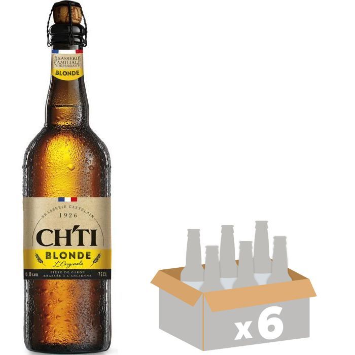 Cerveza Rubia Original - Chti - 6.80% ABV - 75cl x6