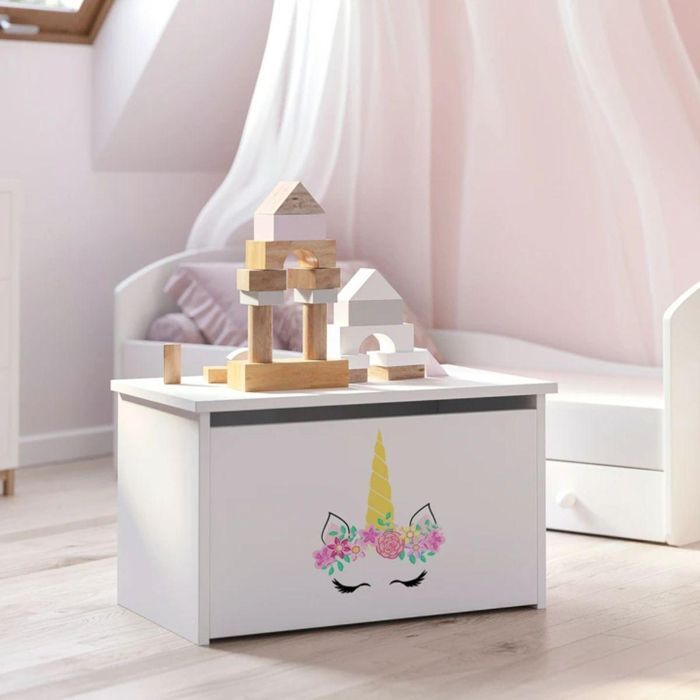 Coffre à jouets Daria licorne