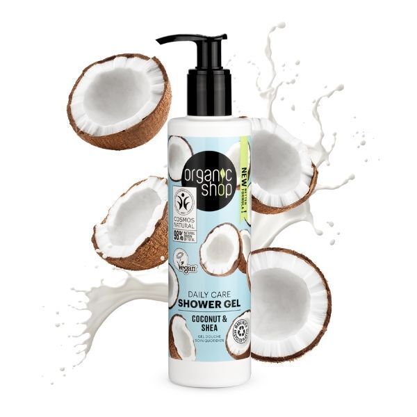 Gel de Banho Diário Organic Shop com Coco e Karité 280ml