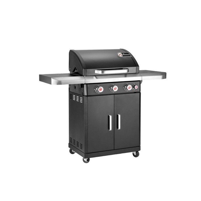 Barbacoa de gas LANDMANN REXON_PTS3 - Acero inoxidable - Superficie de cocción de 65x40 cm - 3 quemadores PTS