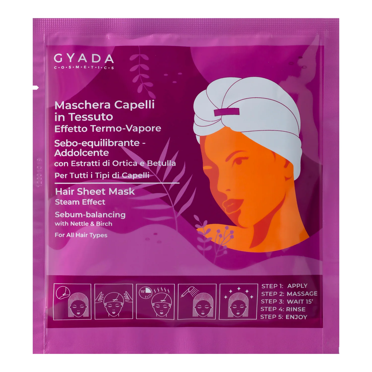 Maschere Capelli in Tessuto Maschera Sebo-equilibrante E Addolcente - Maschera Riequilibrante Capelli