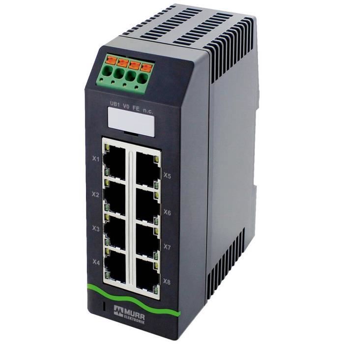 Switch di rete RJ45 a 8 porte - MURR ELEKTRONIK - 58812 - Switch non gestito - Fast Ethernet - 100 Mbps
