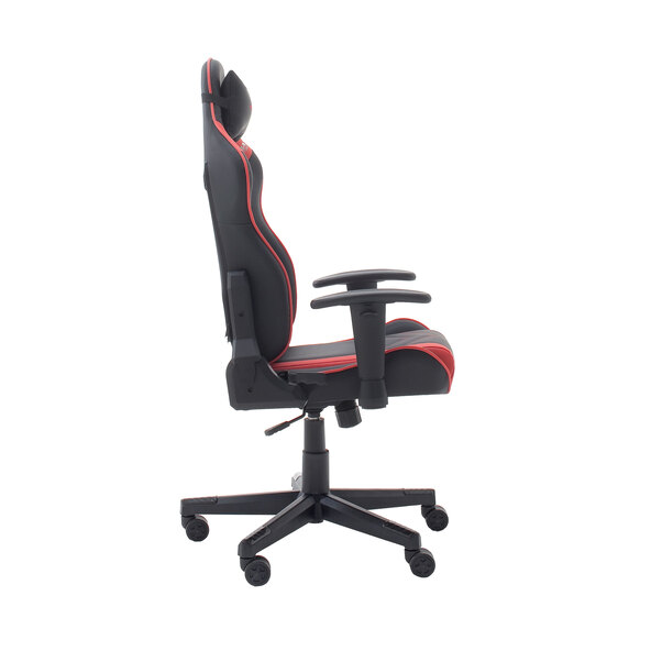Gamingstoel, directiestoel, zwart en rood