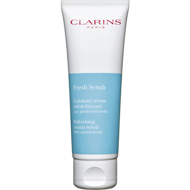 Clarins Fresh Scrub Refreshing Cream Eksfolierende Ansiktsskrubb, Forfriskende og Glødende, 50 ml