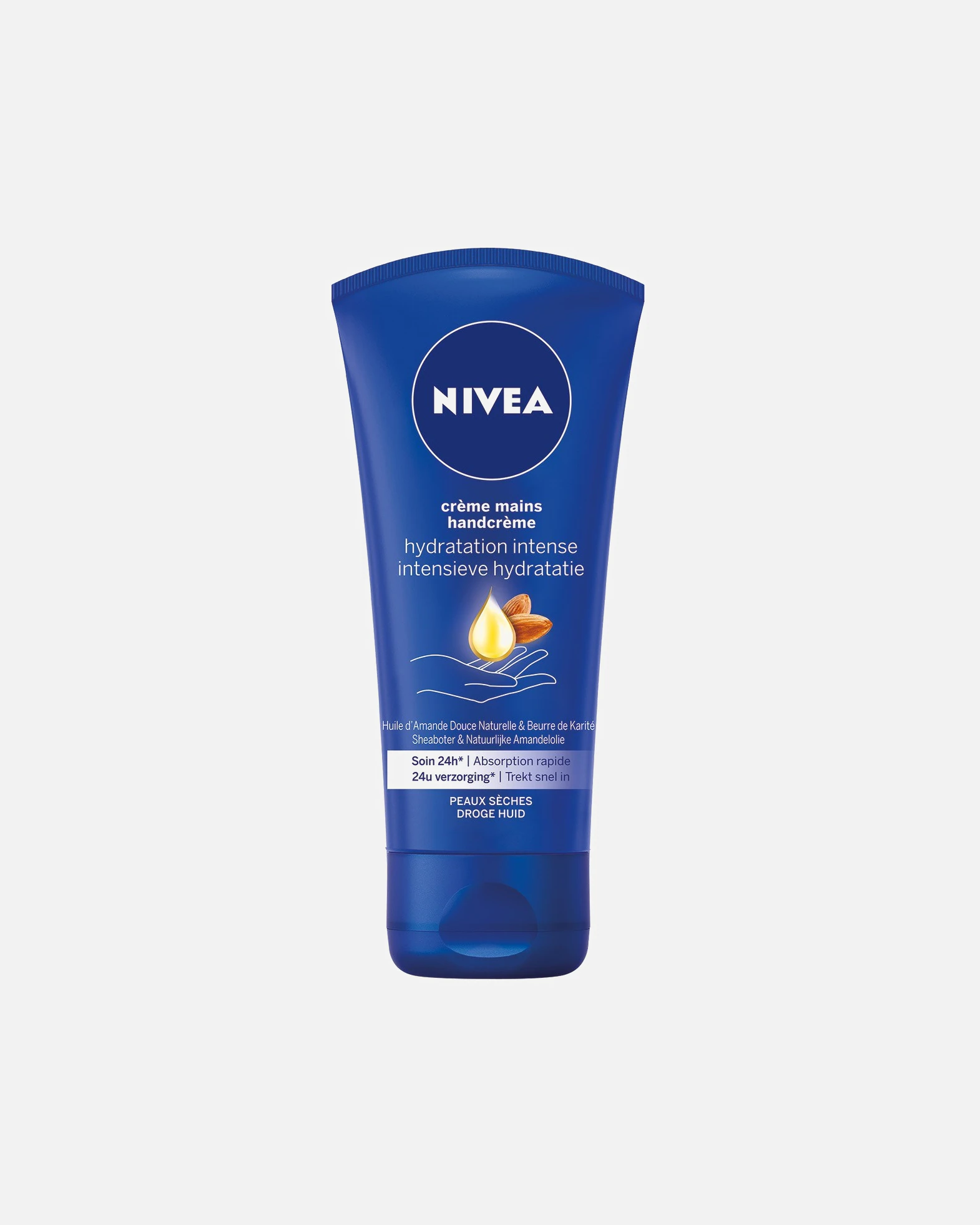 NIVEA Crème mains hydratante Huile d'Amande Douce et Beurre de Karité peaux sèches