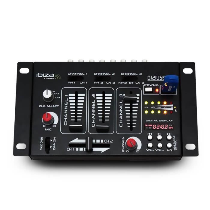 Kit Table de Mixage DJ21 USB Bluetooth + Casque SONO DJ + Micro