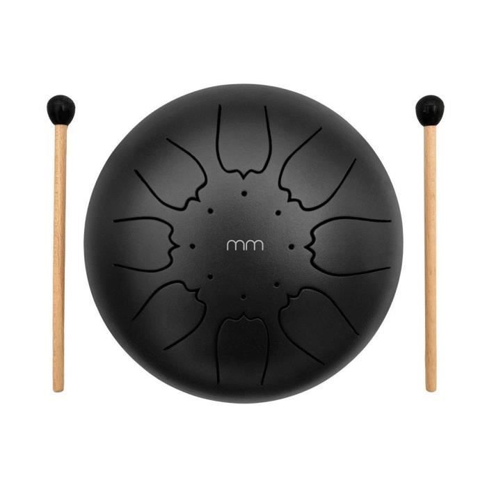 Steel Drum - GENERICO - Set di gioco - 8 suoni - 16 x 16 x 8 cm - Accessori inclusi