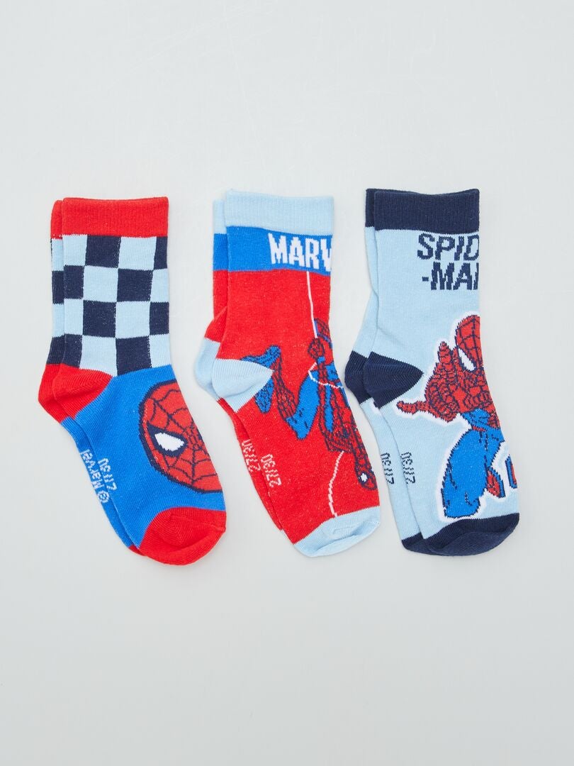 Spider-Man sokkenset - 3 paar - rood