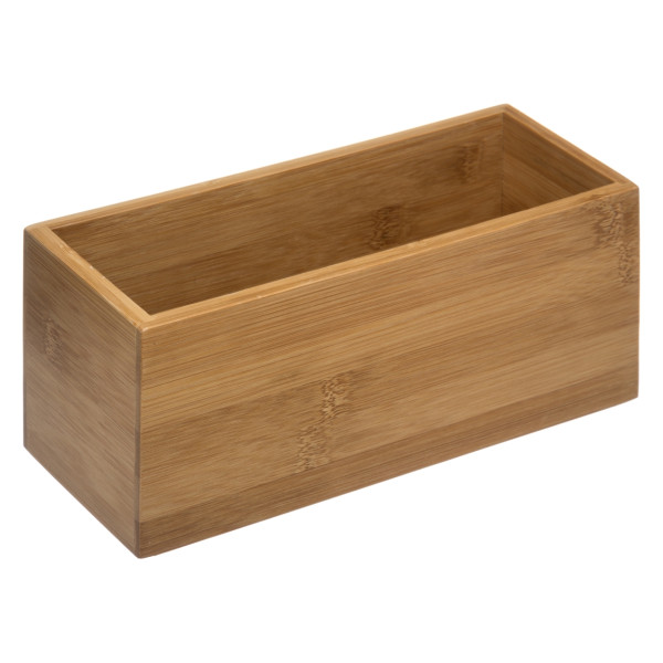 Bambusowy Organizer na Kosmetyki 23x9 cm - Nowoczesny