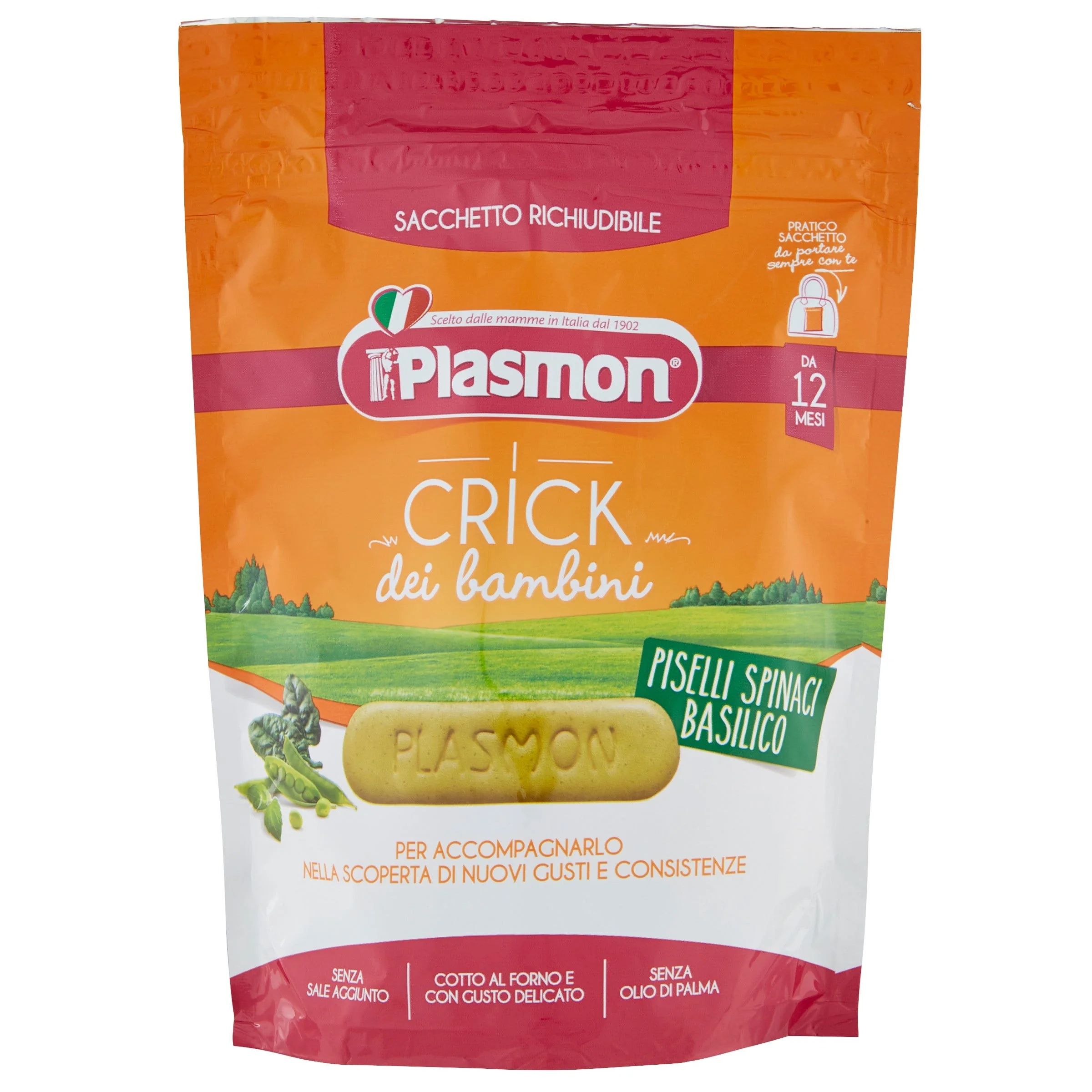 PLASMON Plasmon Crick Spinazie/Erwt 12+