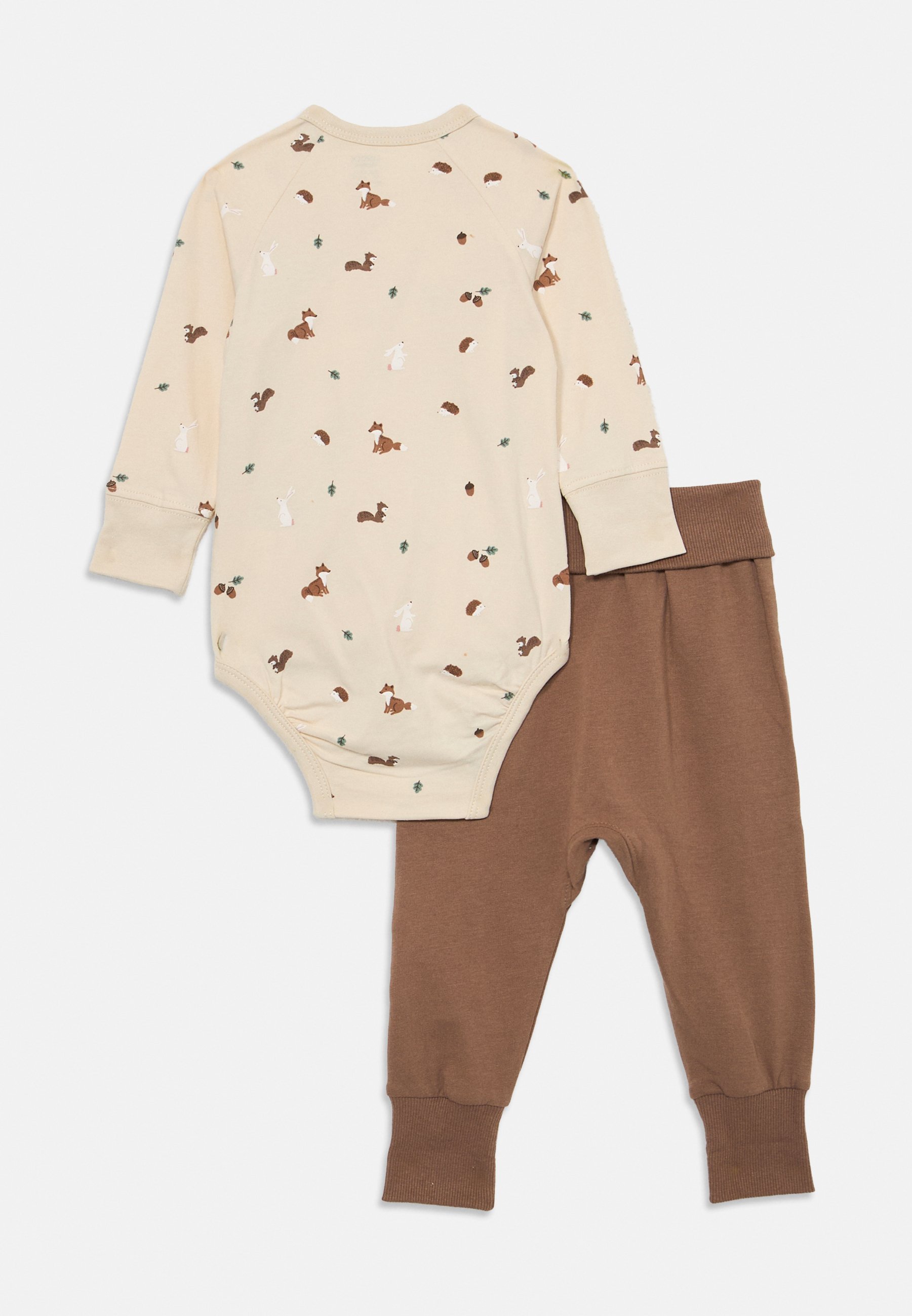 Lindex SET WRAP TROUSERS FOREST UNISEX - Trainingsbroek - donker kaki