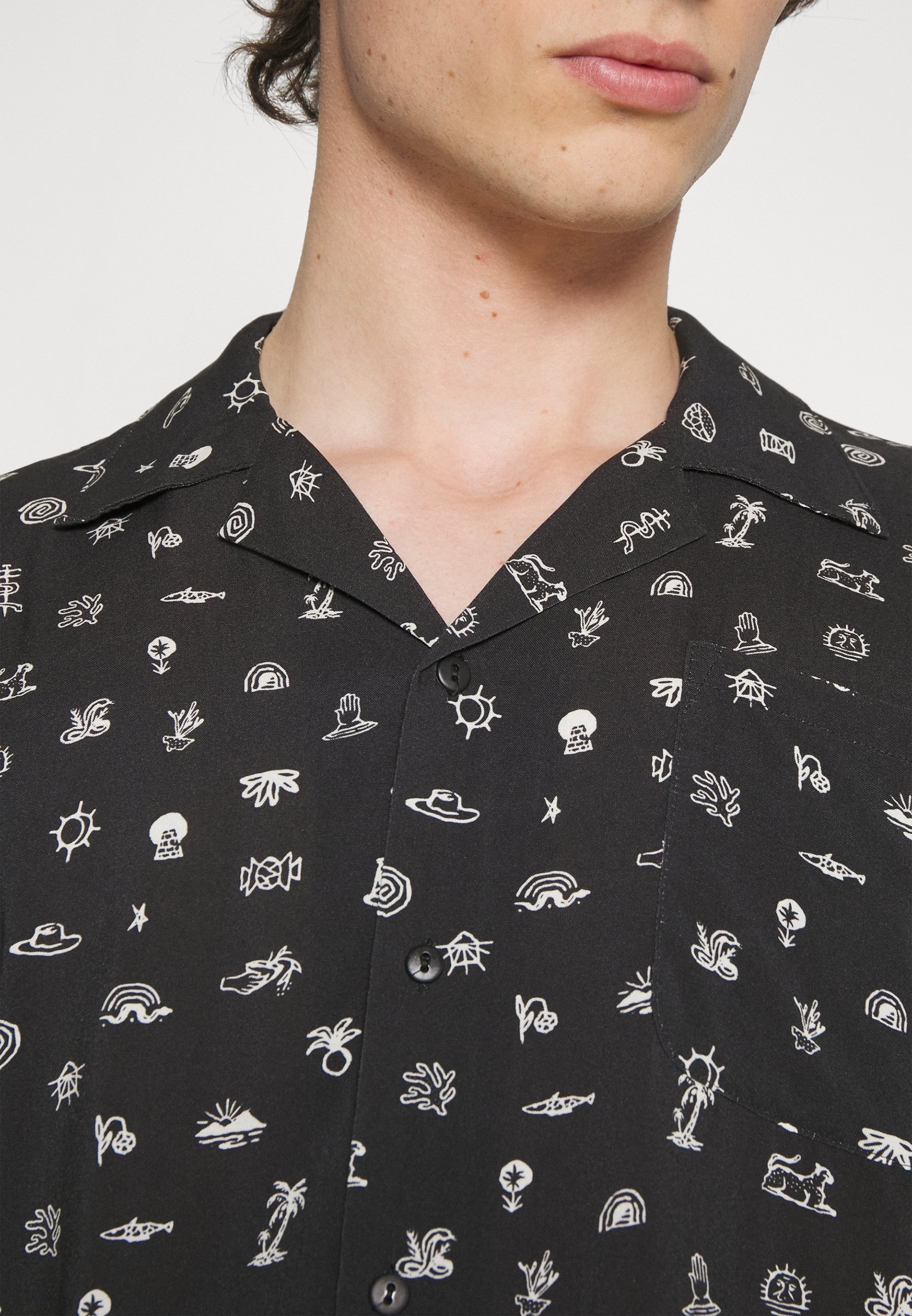 Kaotiko shirt - zwart