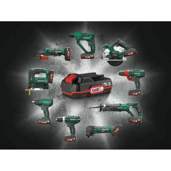 PARKSIDE® Batterie Lithium-ions 20V PAP20B1 + Chargeur PLG20C1 Pour série XTEAM