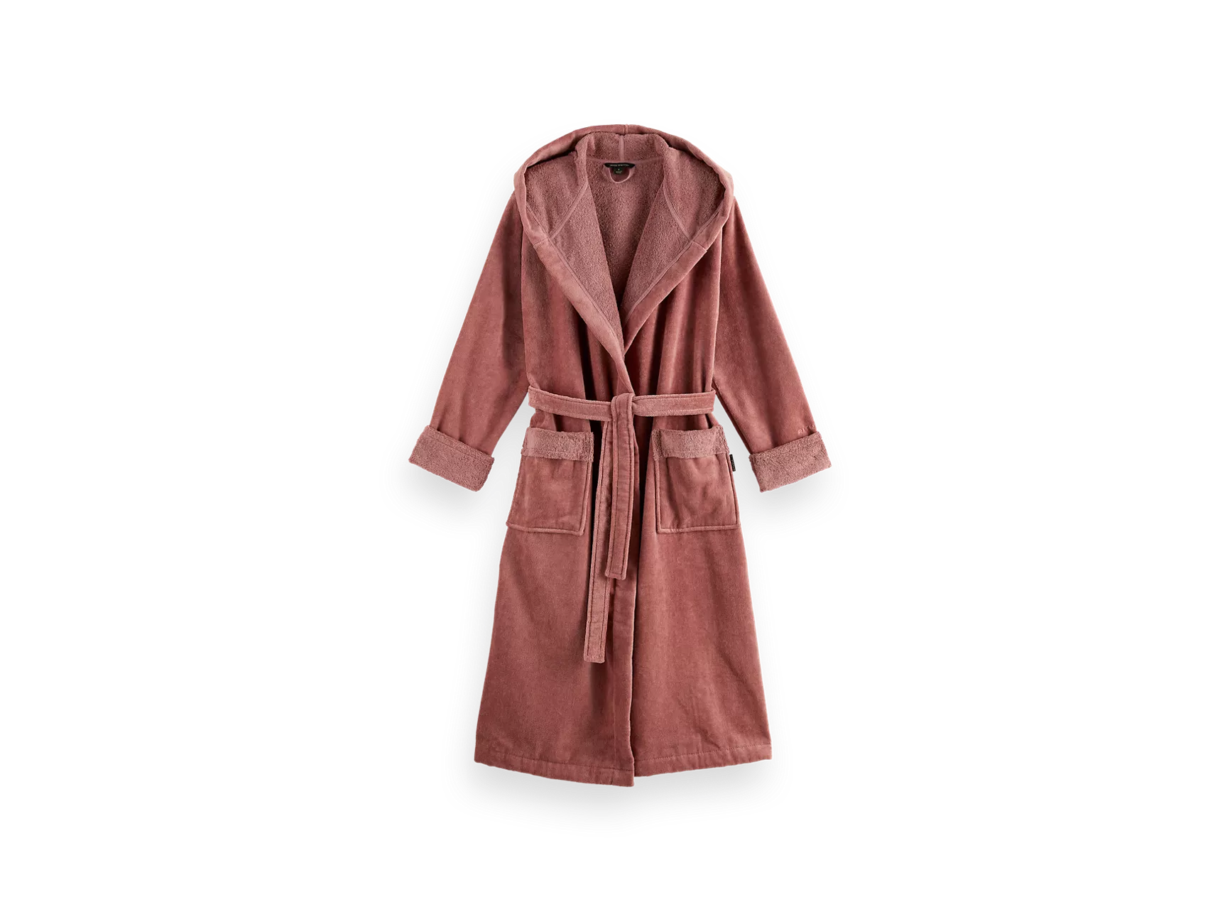 Bata de baño de algodón supersuave para mujer, talla S, color rosa empolvado