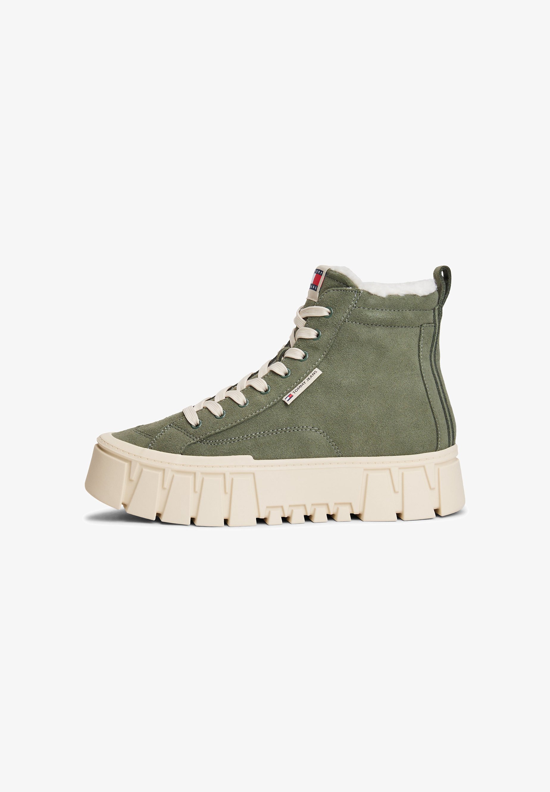 Tommy Jeans VULC - Hoge sneakers - tin groen