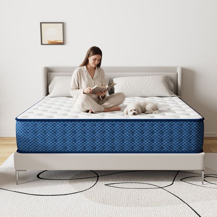 Matelas  140x200 cm - Thickness 30 cm - TUNCCO Mousse mémoire de forme -H3 Moyenne Ferme- 7 Zones de Confort - Deux Faces