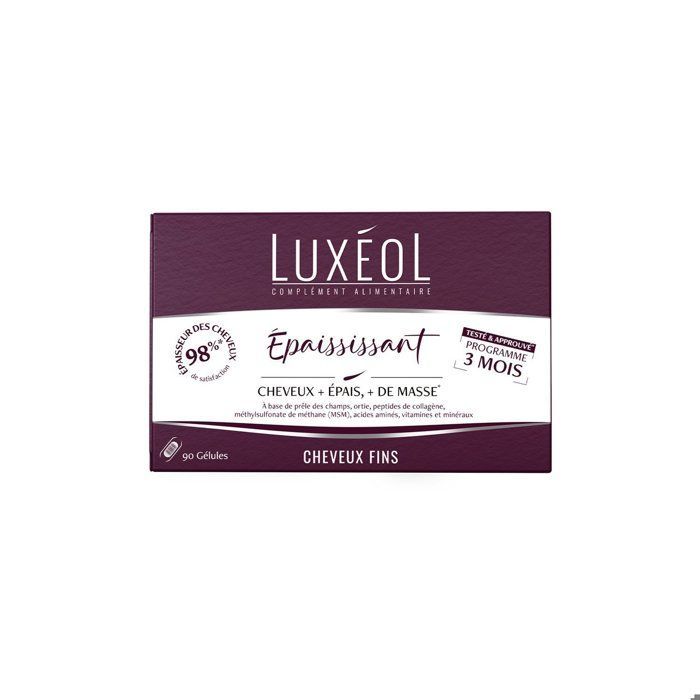 Luxéol Nahrungsergänzungsmittel zur Haarverdichtung bei feinem Haar, 90 Kapseln