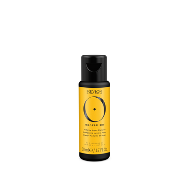 Revlon Orofluido Radiance Argan Shampoo Kirkastava shampoo kuiville ja vaurioituneille hiuksille 50 ml