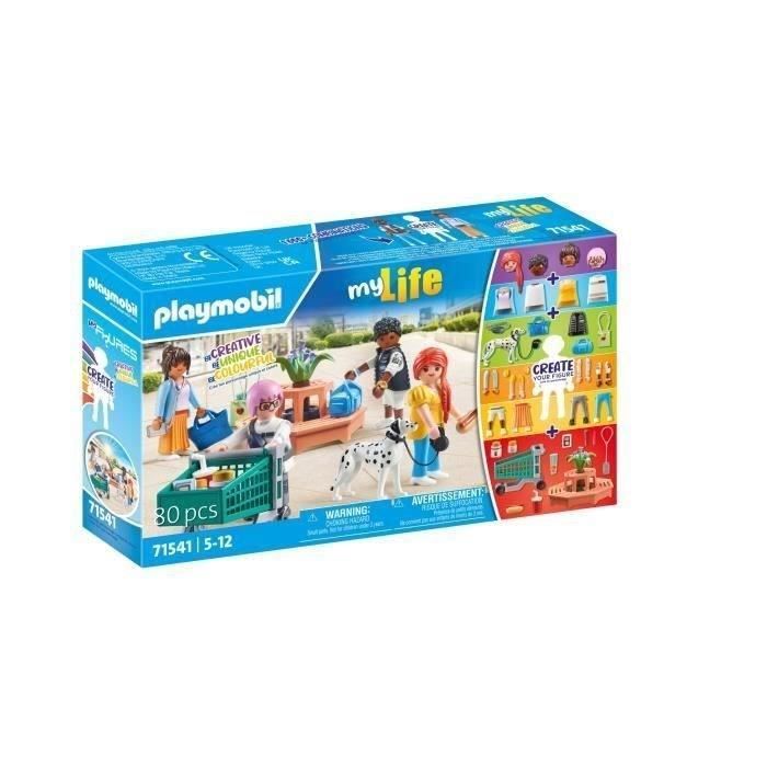 PLAYMOBIL 71541 My Figures Shopping, My Life, 80 pièces, Dès 5 ans