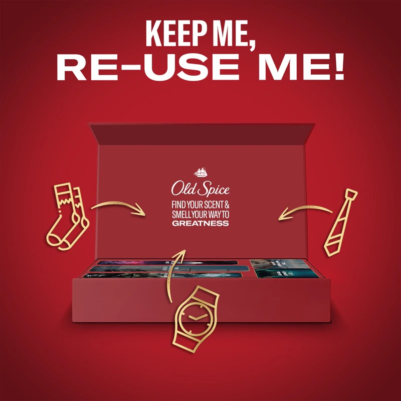 „Old Spice Discovery Box“ dovanų rinkinys vyrams