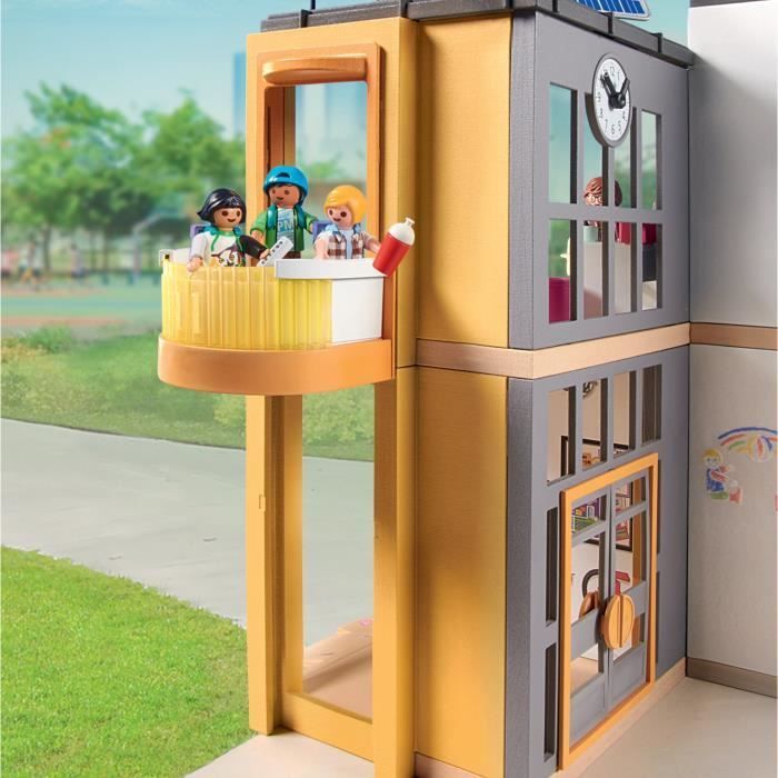 PLAYMOBIL 71327 Ecole aménagée, City Life, L'école, 282 pièces, Mixte, Pour enfant dès 4 ans