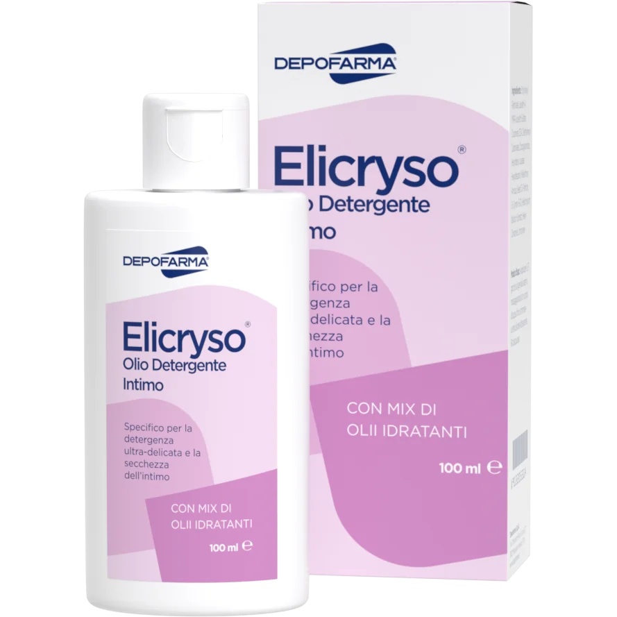 DEPOFARMA Elicryso Huile nettoyante vaginale sèche 100 ml effet hydratant