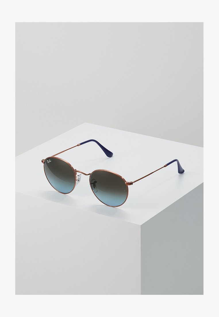 Ray-Ban ROUND UNISEX - Zonnebril - blauw verloop bruin