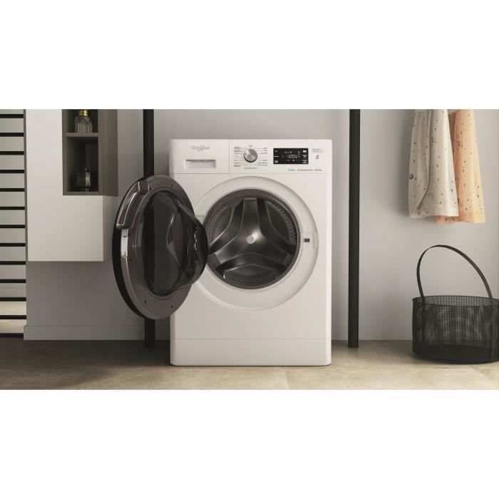 Lavadora-secadora WHIRLPOOL PFFWDB864349BVFR - 8/6 kg - Inducción - 60 cm de ancho - 1400 rpm - Blanca