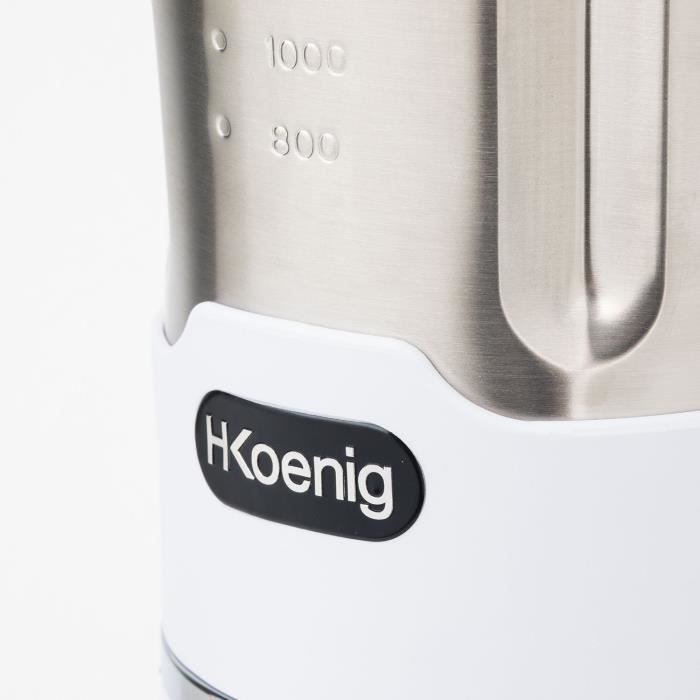 Heated Blender - H.Koenig - MXC36 - 900 W - 1.4 L - Stainless Steel - 3 Speeds + Pulse