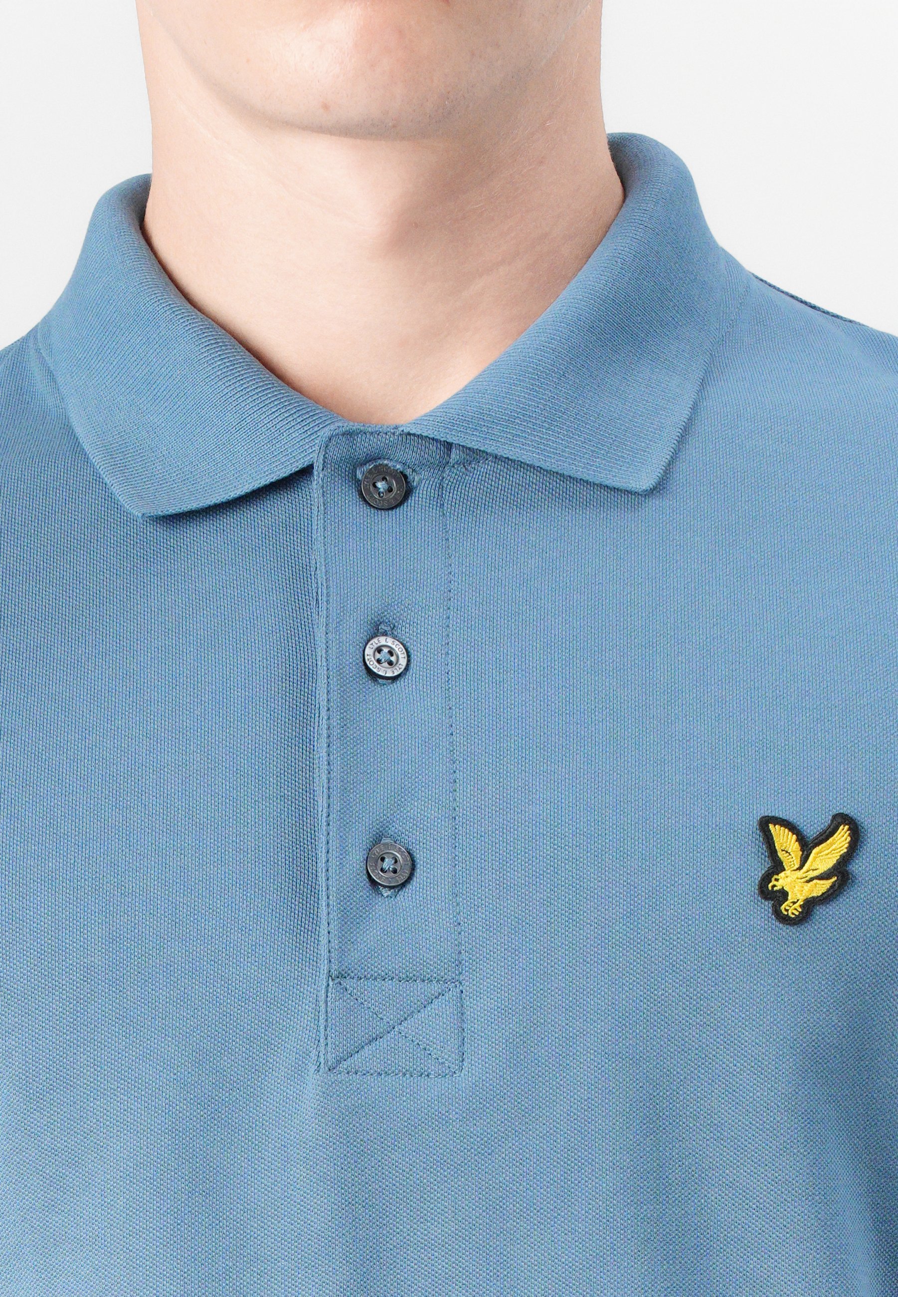 Camisa polo Lyle & Scott - azul-celeste