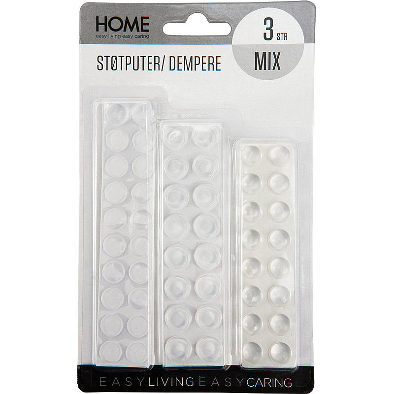 Home Bumper pads 52 stuks. 3 maten, zelfklevend, glanzend EVA