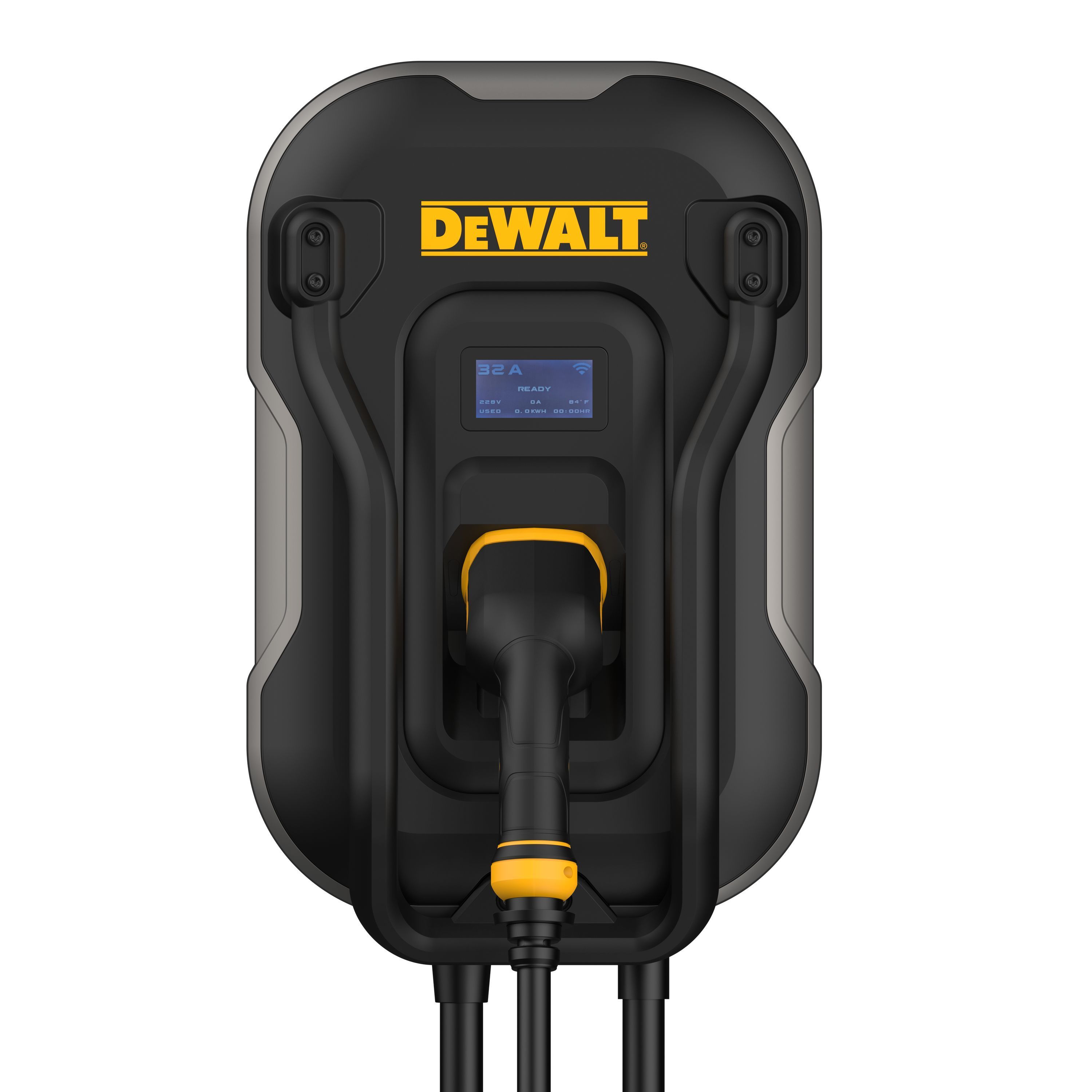 Estación de carga mural para vehículos eléctricos - DEWALT - 7,4 kW - Tipo 2 - 5 m - 32 A - 380 V CA
