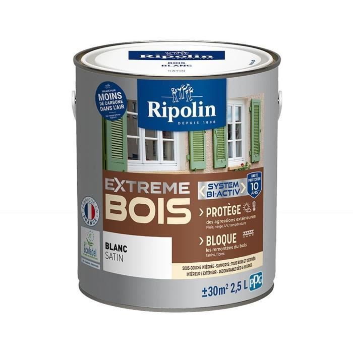 RIPOLIN PROTECCIÓN EXTREMA MADERA BLANCA Satinado 2,5 L