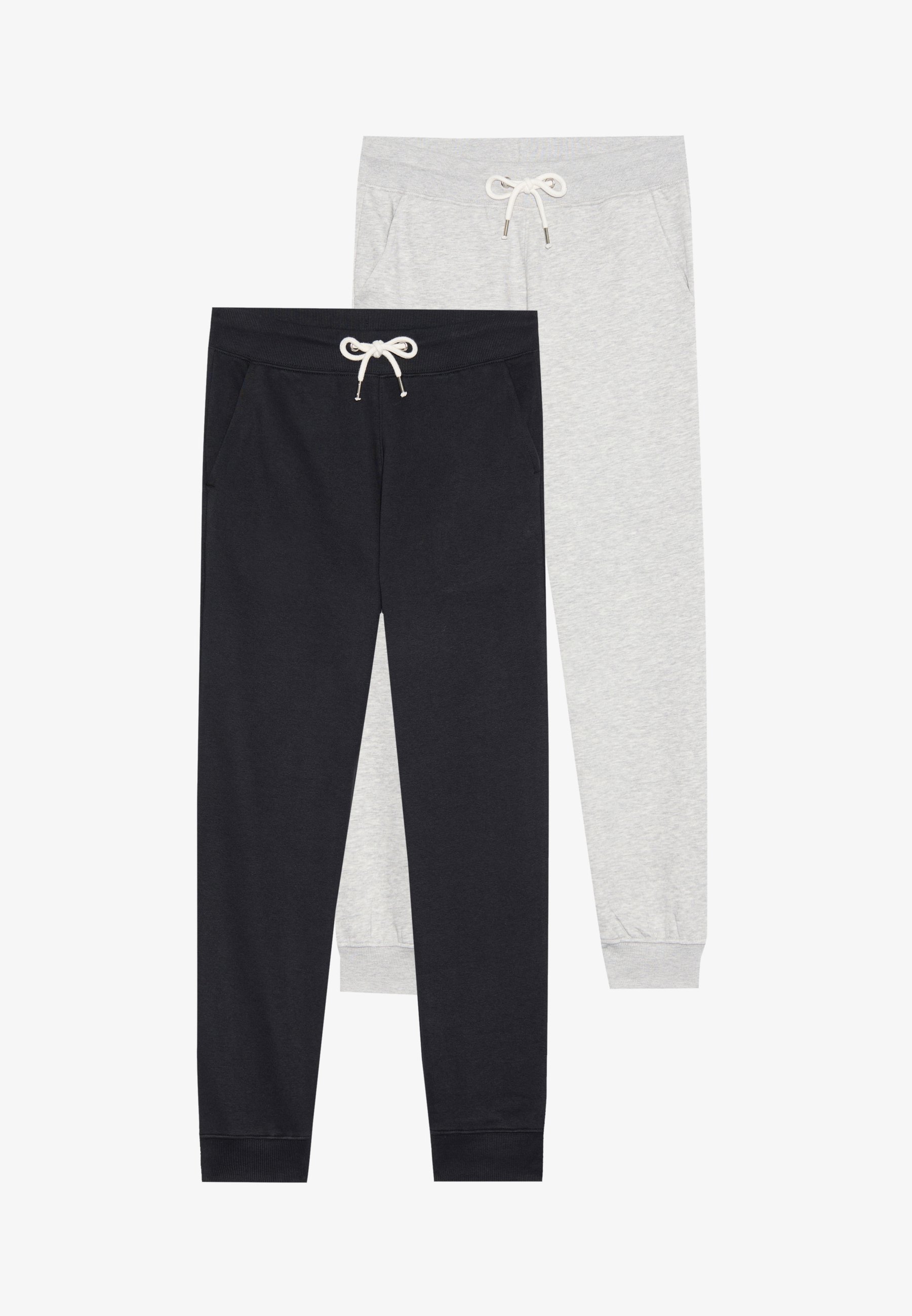 Confezione da 2 pantaloni della tuta Pier One - nero/grigio chiaro screziato