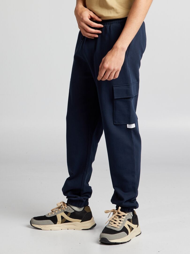 Joggingbroek met meerdere zakken - blauw