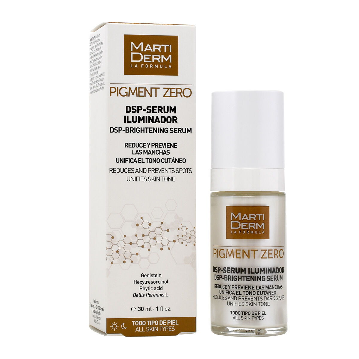 MartiDerm Pigment Zero DSP serums Izgaismotājs