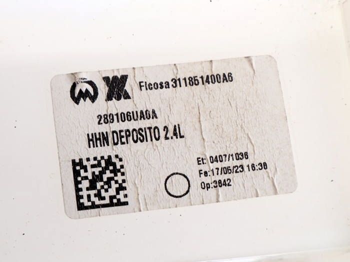 Réservoir de Liquide Lave-Glace Renault Austral Espace VI Nissan Qashqai III 289101463R 289106UA0A