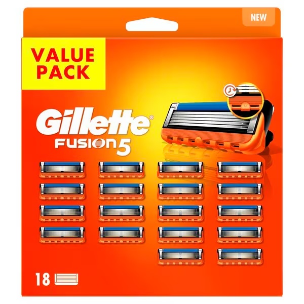 Gillette Fusion 5 skuvekļa asmeņi<br>18 gab.