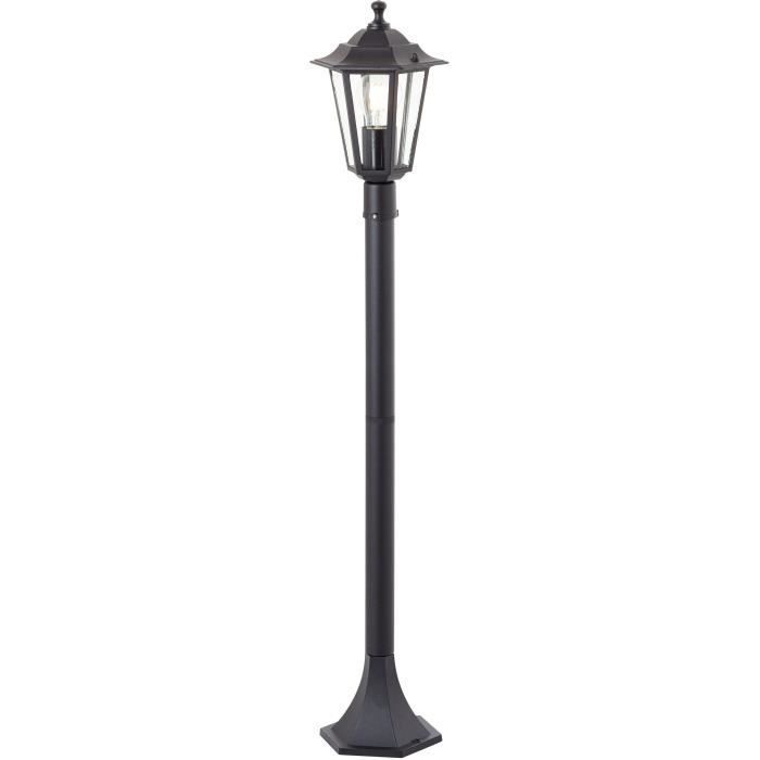 Paletto luminoso da esterno - BRILLIANT - CARLEEN - nero - metallo/vetro - E27 max 60W - IP44