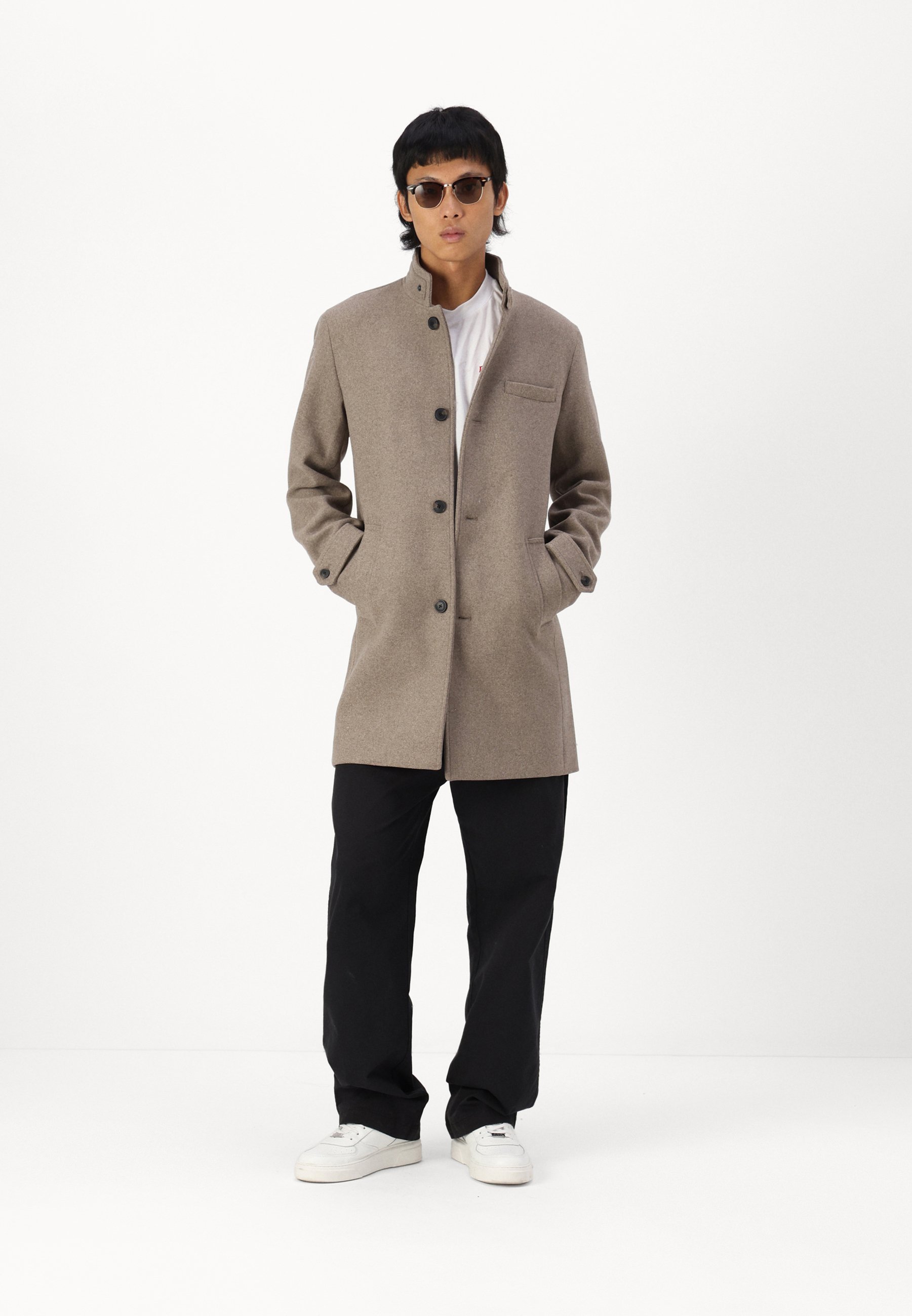Jack & Jones JJEMELTON - Winterjas - grijsbeige